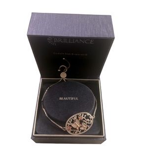 Brilliance fine silver plate bracelet